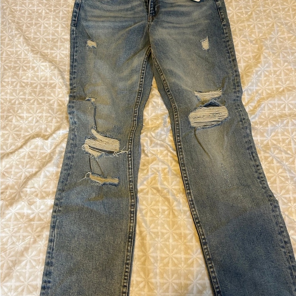H&M Women's Blue Straight Jeans